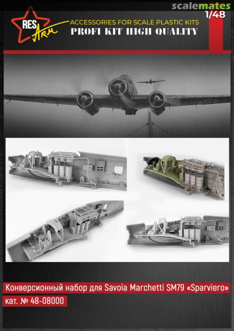 Boxart SM.79 Sparviero correction full kit 48-08000 RESArm