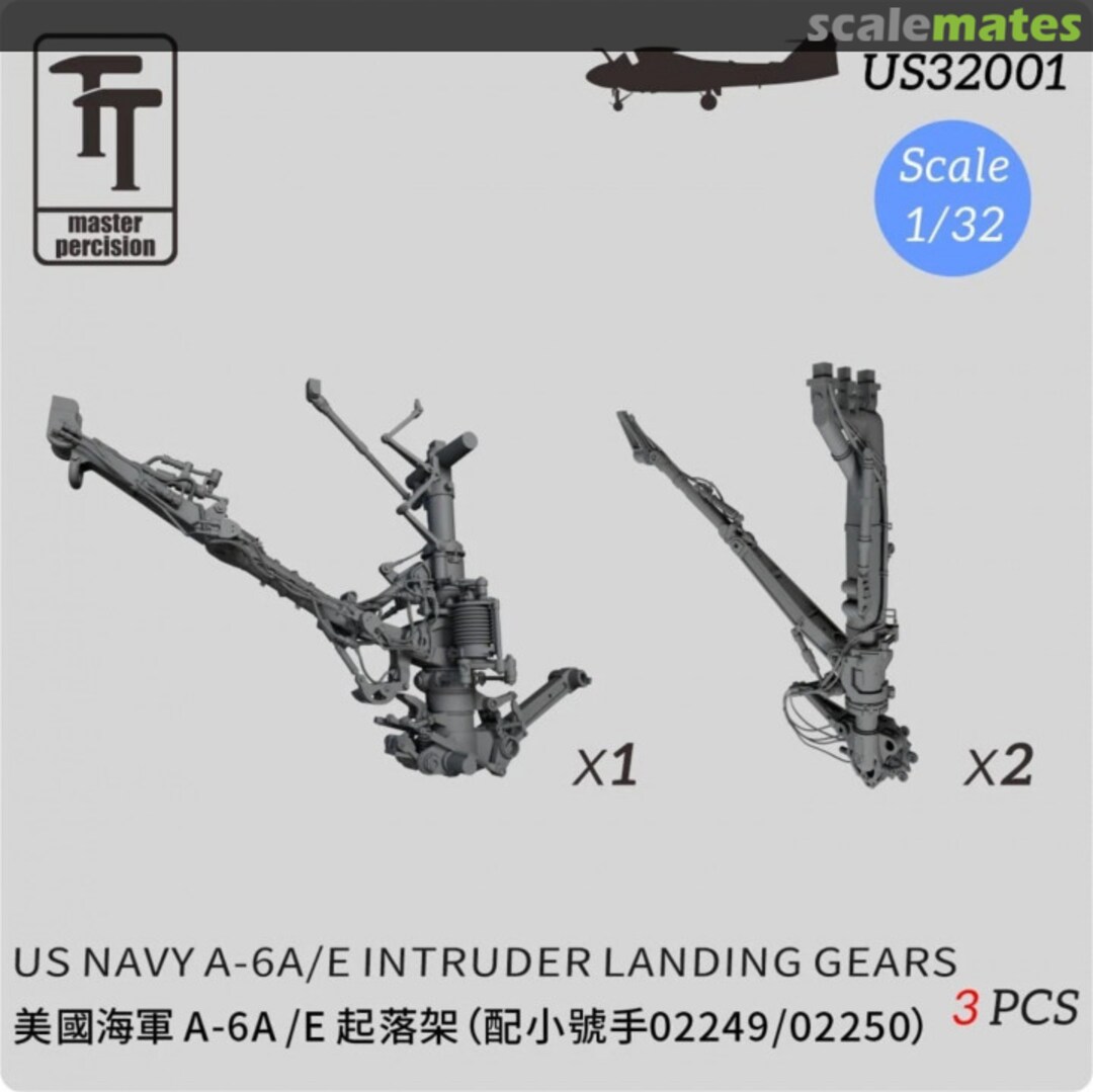 Boxart A-6A/E Intruder Landing Gears US32001 Master Percision Boxart A-6A/E Intruder Landing Gears US32001 Master Percision