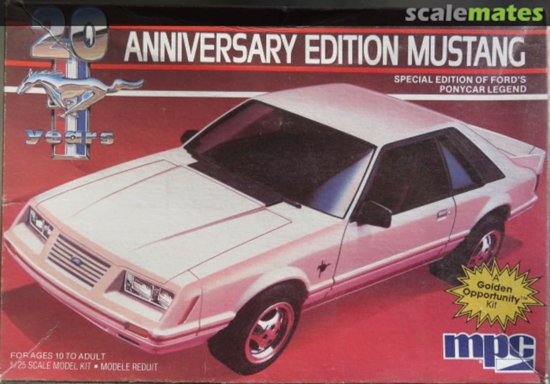 Boxart 20 Years Anniversary Edition Mustang 1-0768 MPC Boxart 20 Years Anniversary Edition Mustang 1-0768 MPC