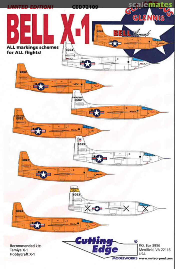 Boxart Bell X-1 CED72109 Cutting Edge Modelworks Boxart Bell X-1 CED72109 Cutting Edge Modelworks