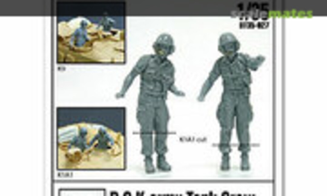 1:35 R.O.K Army Tank Crew Set (2pcs) (Division Miniature DT35-027) DT35-027