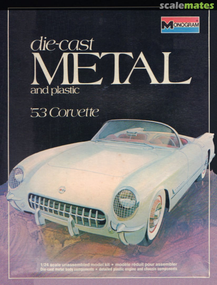 Boxart '53 Corvette 6100 Monogram Boxart '53 Corvette 6100 Monogram