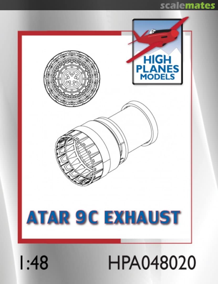 Boxart SNECMA ATAR 9C EXHAUST HPA048020 High Planes Models Boxart SNECMA ATAR 9C EXHAUST HPA048020 High Planes Models
