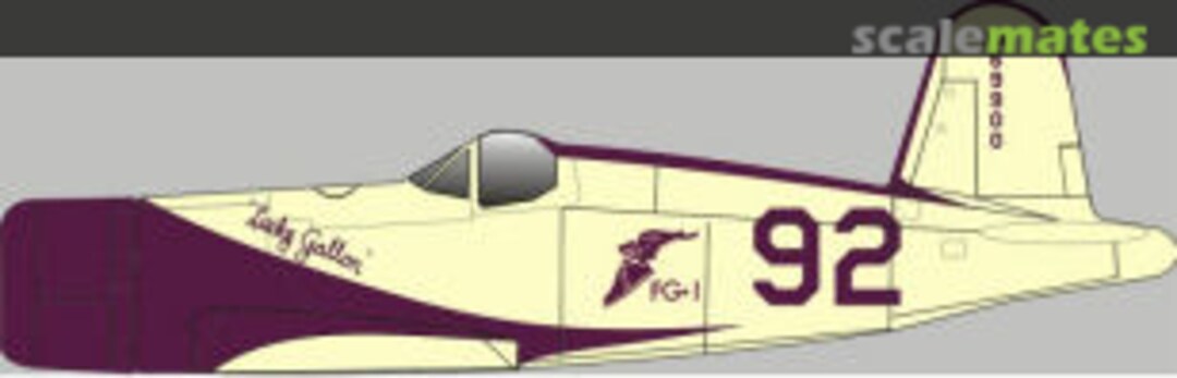 Boxart FG-1D Lucy Gallon #92 1946 92LGal Red Pegasus Decals Boxart FG-1D Lucy Gallon #92 1946 92LGal Red Pegasus Decals