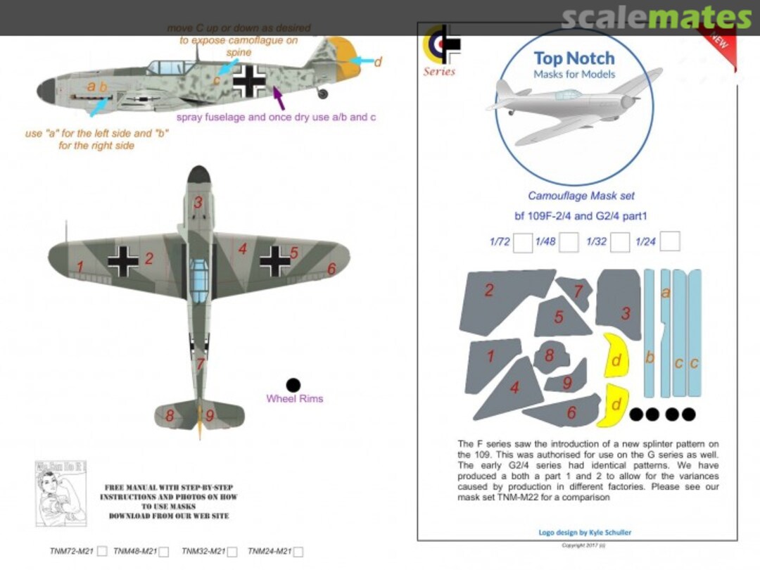 Boxart Messerschmitt Bf-109F-2/4 & G2/4 TNM72-M21 TopNotch Boxart Messerschmitt Bf-109F-2/4 & G2/4 TNM72-M21 TopNotch