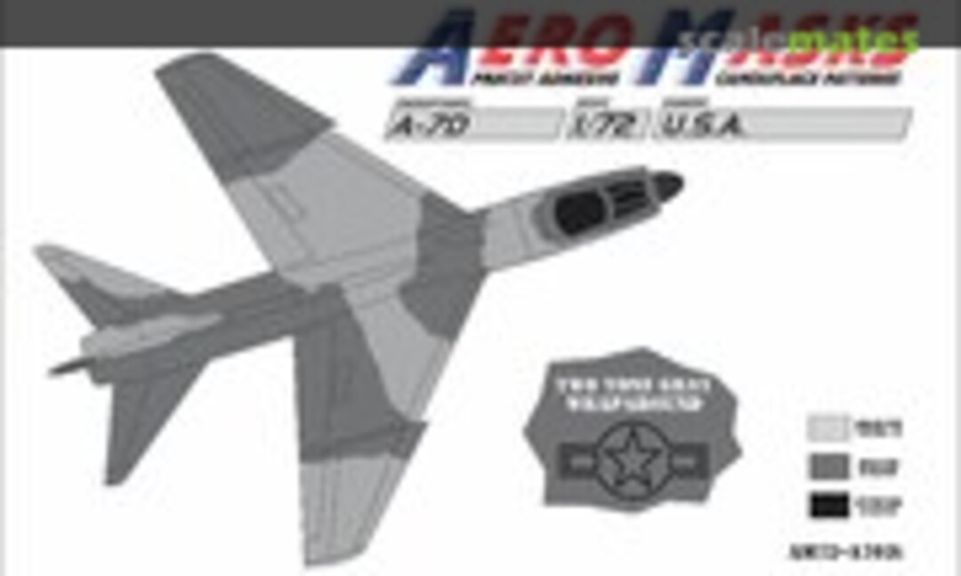1:72 A-7D USA Two Tone Gray Wraparound (AeroMasks AM72-A703) AM72-A703