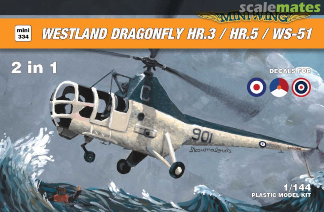 Boxart Westland Dragonfly HR.3 /HR.5 / WS-51 MINI334 Miniwing