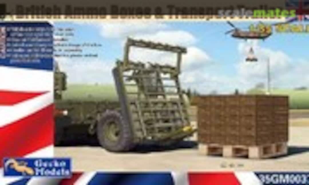 1:35 Ammo Boxes & Transport Trailer (Gecko Models 35GM0037) 35GM0037