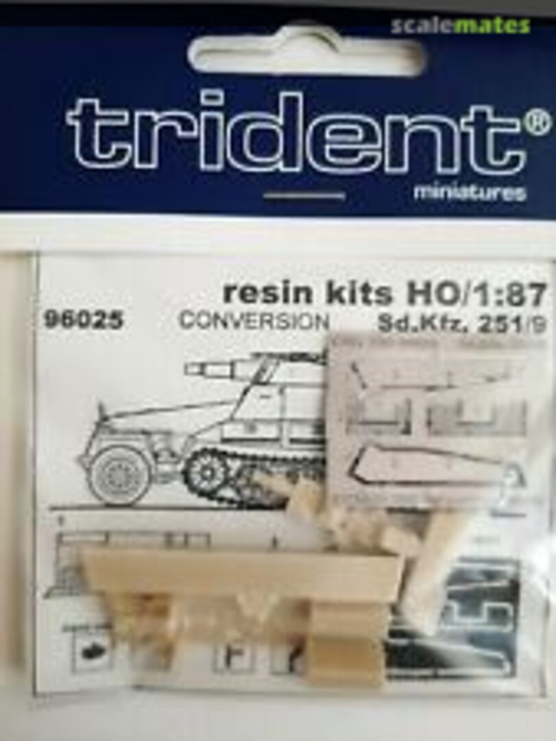 Boxart Conversion Sd.Kfz. 251/9 Ausf. D late 96025 Trident Miniatures Boxart Conversion Sd.Kfz. 251/9 Ausf. D late 96025 Trident Miniatures