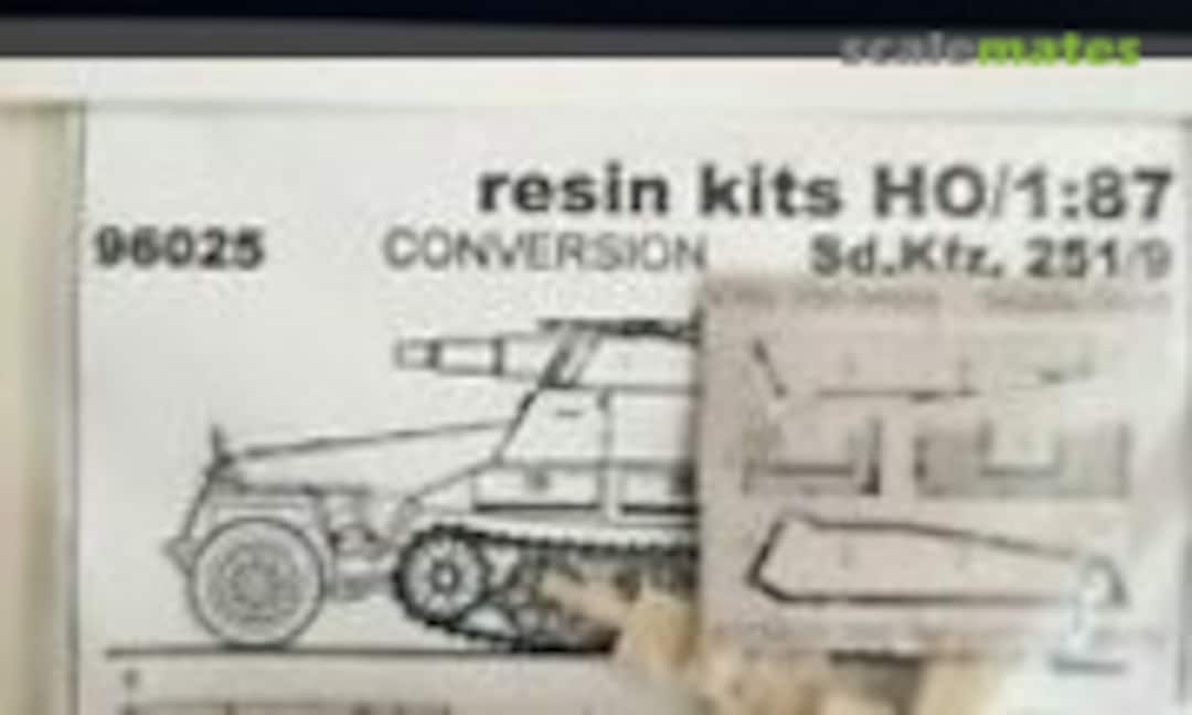 1:87 Conversion Sd.Kfz. 251/9 Ausf. D late (Trident Miniatures 96025) 96025