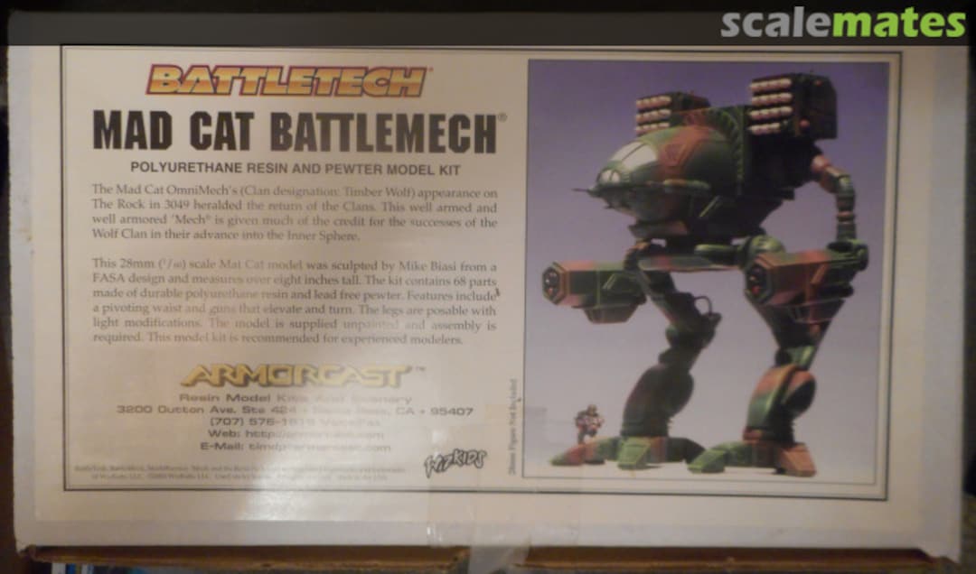 Boxart Mad Cat Battlemech 0 Armorcast