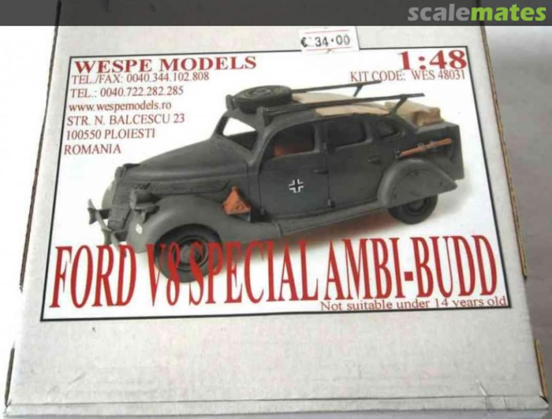 Boxart Ford V8 Special Ambi-Budd WES 48031 Wespe Models Boxart Ford V8 Special Ambi-Budd WES 48031 Wespe Models