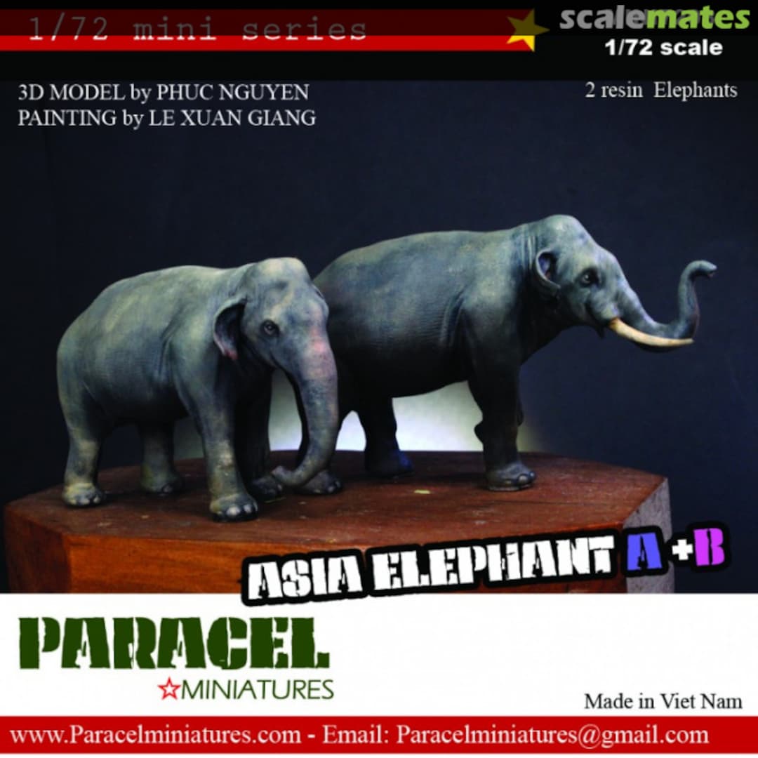 Boxart Asia Elephant A & B MINI7208 Paracel Miniatures Boxart Asia Elephant A & B MINI7208 Paracel Miniatures