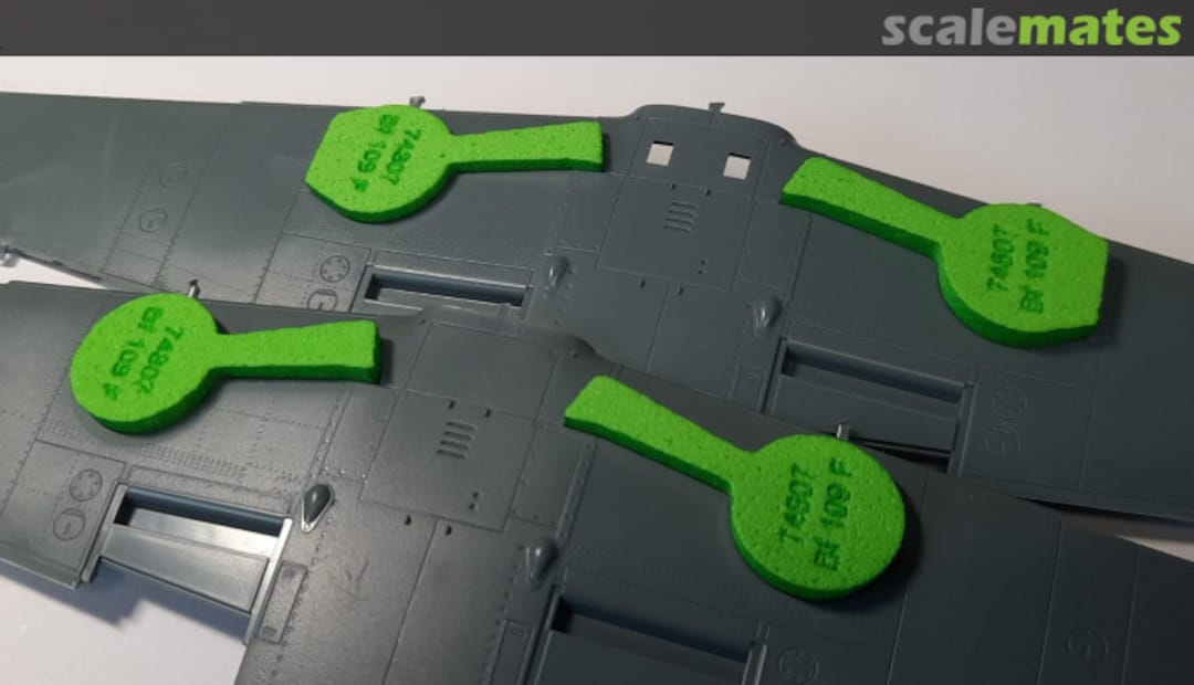 Boxart Messerschmitt Bf 109 F-2 / F-4 Wheel Bay Plugs (for Eduard kits) 74807 Omask