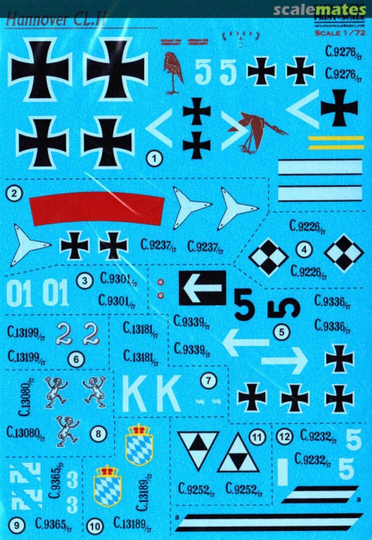 Boxart Hannover CL.II 72-526 Print Scale