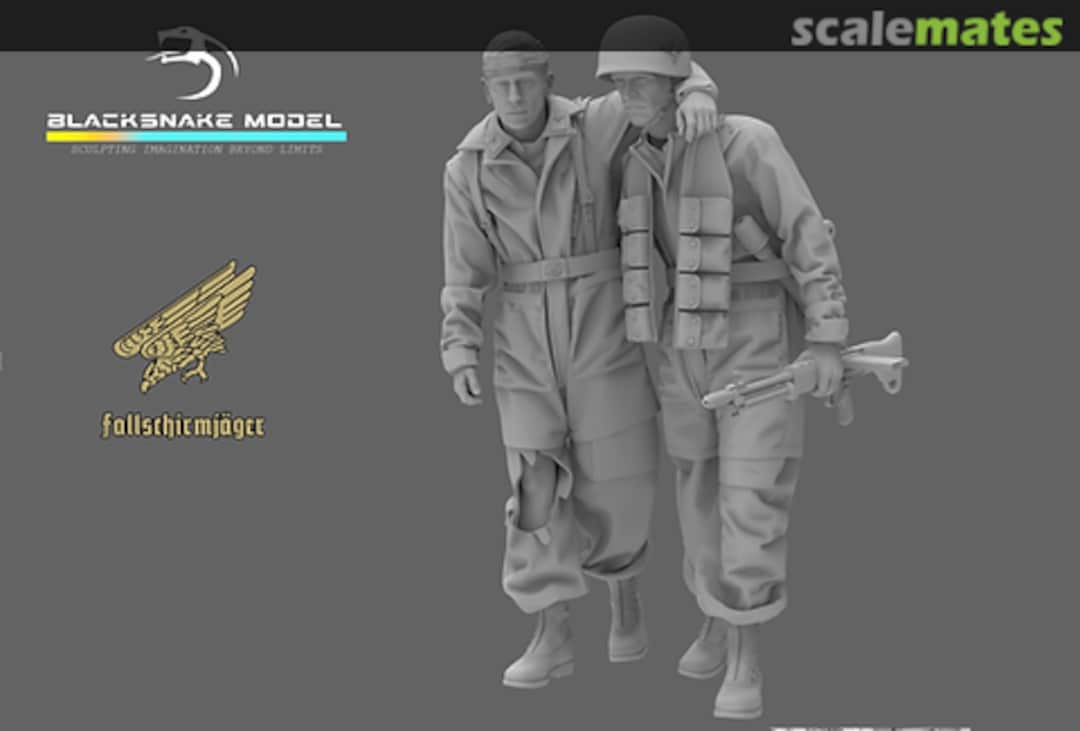 Boxart Fallschirmjäger with a Wounded Comrade FSJ-02 BlackSnake Model Boxart Fallschirmjäger with a Wounded Comrade FSJ-02 BlackSnake Model