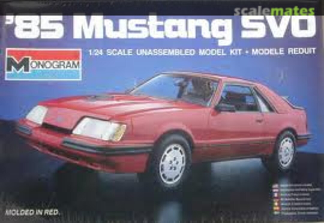 Boxart '85 Mustang SVO 2243 Monogram Boxart '85 Mustang SVO 2243 Monogram