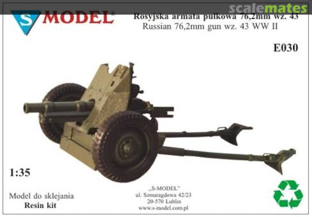 Boxart Russian 76,2 mm gun wz.43 WW II E030 S-Model (Poland) Boxart Russian 76,2 mm gun wz.43 WW II E030 S-Model (Poland)
