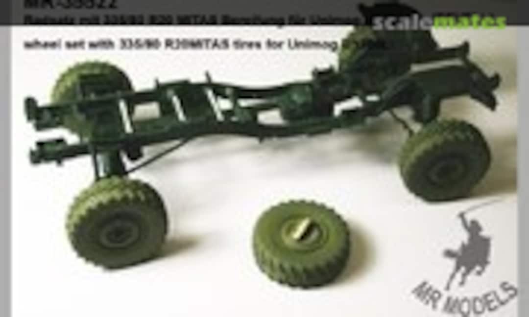 1:35 wheel set with 335/80 R20MITAS tires for Unimog U1300L (MR Modellbau MR-35522) MR-35522