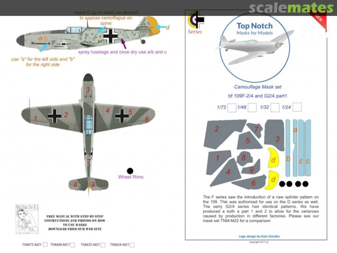 Boxart Messerschmitt Bf-109F-2/4 & G2/4 TNM48-M21 TopNotch Boxart Messerschmitt Bf-109F-2/4 & G2/4 TNM48-M21 TopNotch
