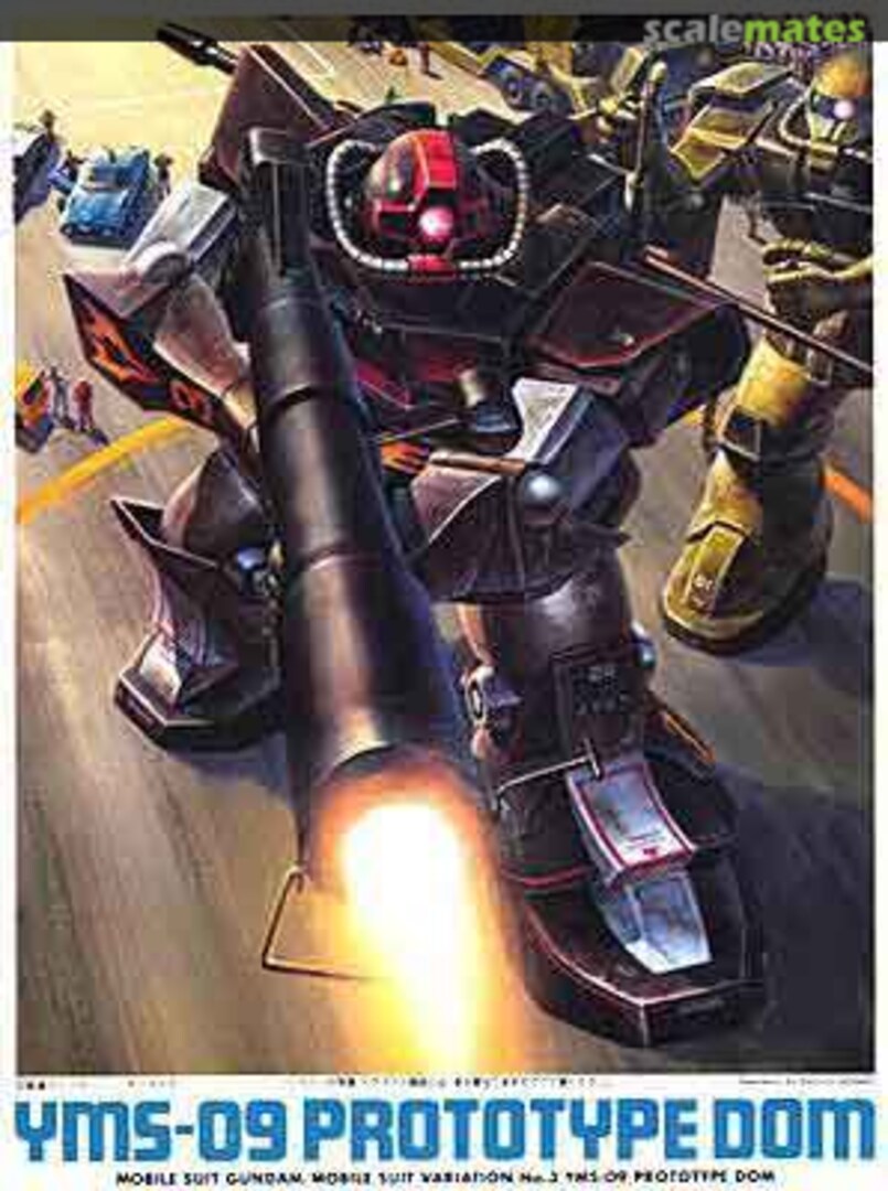 Boxart YMS-09 Prototype Dom 0001308 Bandai