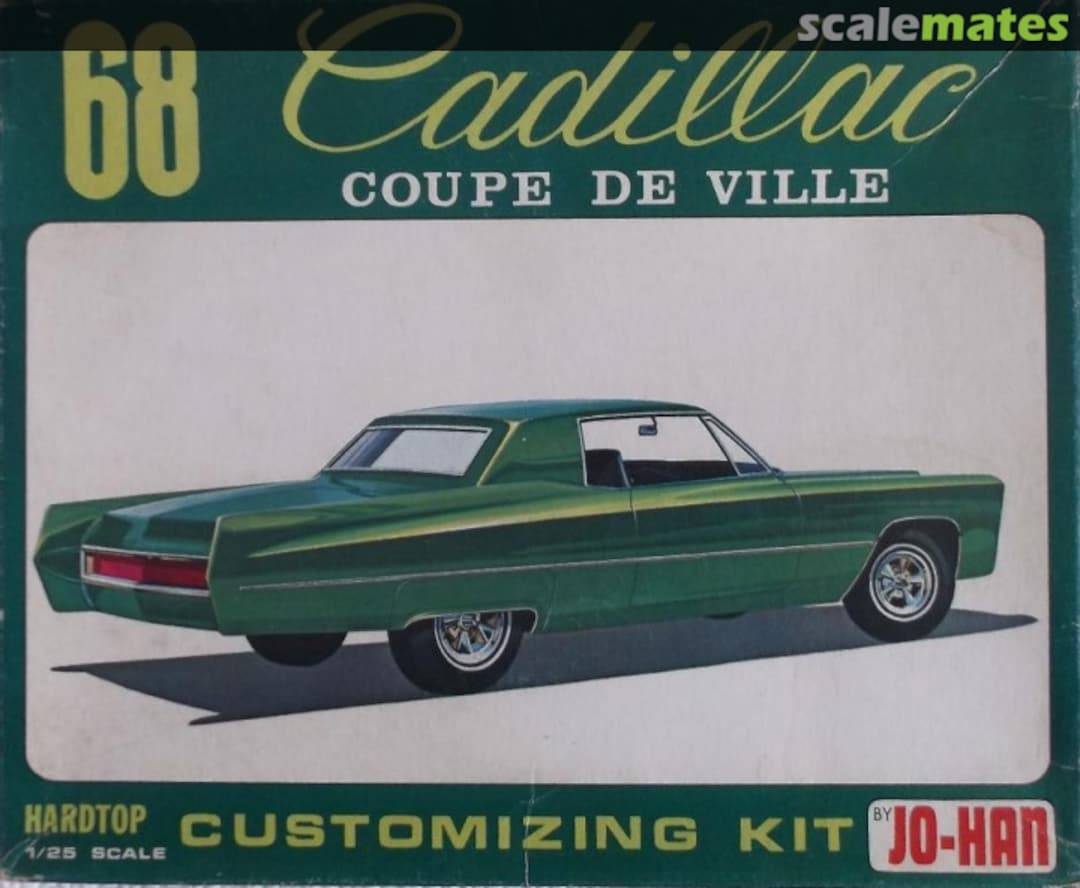 Boxart 68 Cadillac Coupe De Ville C-1668 Jo-Han Boxart 68 Cadillac Coupe De Ville C-1668 Jo-Han