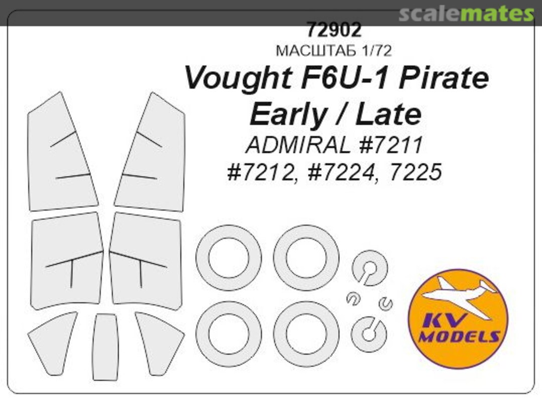 Boxart Vought F6U-1 Pirate Early/Late 72902 KV Models Boxart Vought F6U-1 Pirate Early/Late 72902 KV Models