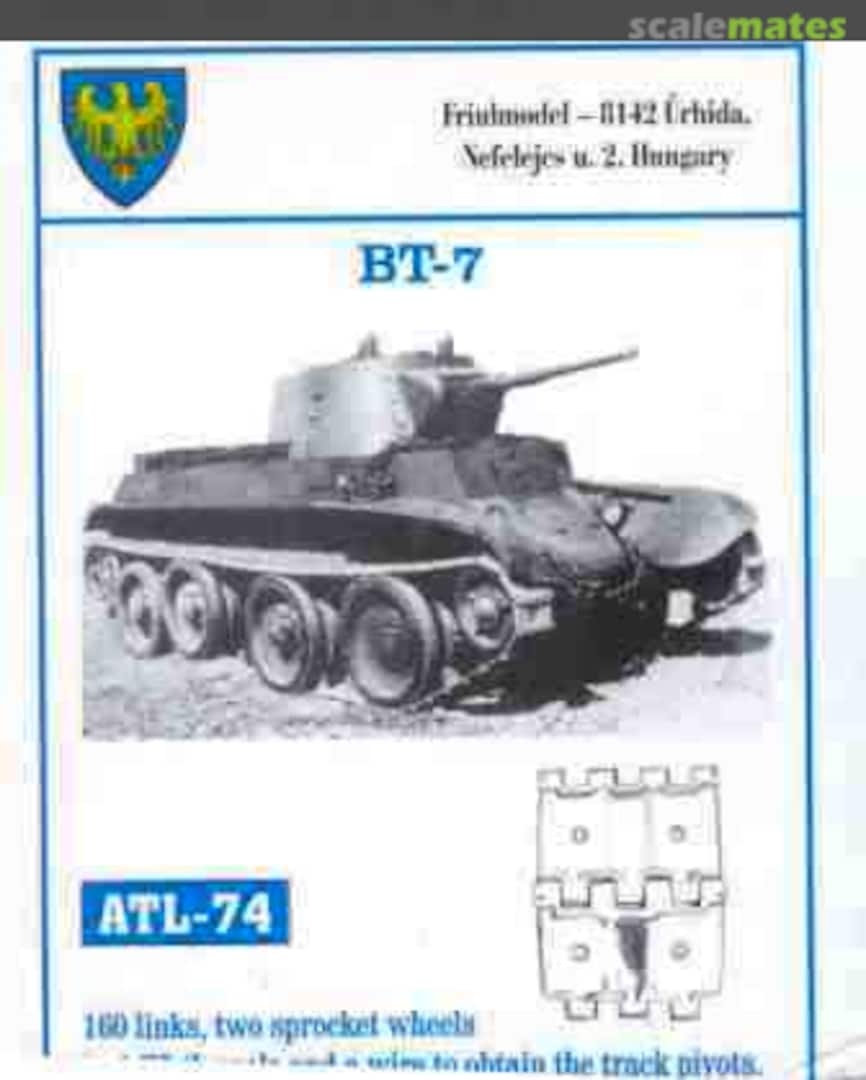 Boxart BT-7 tracks ATL-74 Friulmodel Boxart BT-7 tracks ATL-74 Friulmodel