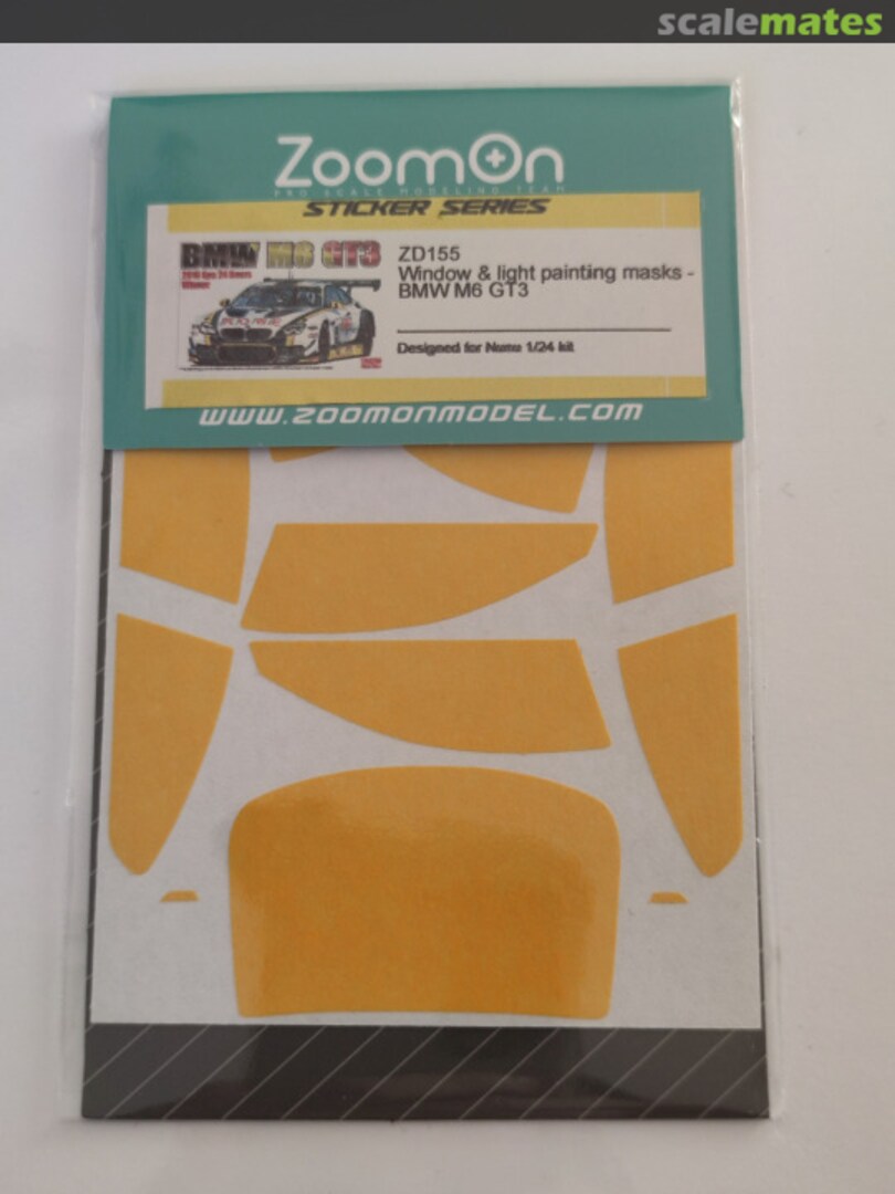 Boxart BMW M6 GT3 window masks ZD155 ZoomOn Boxart BMW M6 GT3 window masks ZD155 ZoomOn
