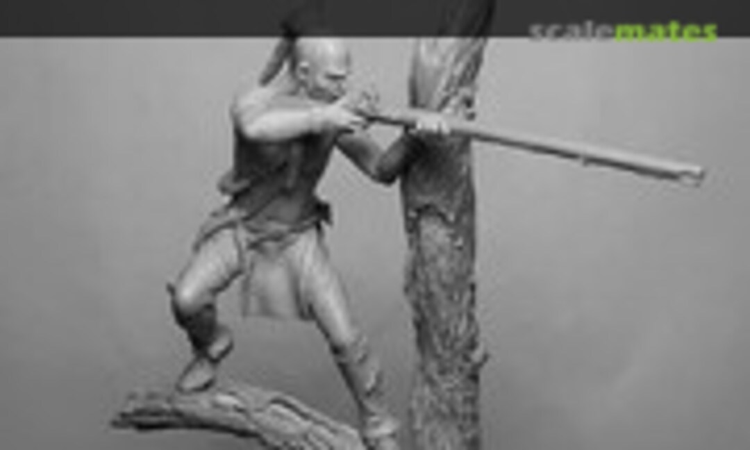 54mm Iroquois Warrior (#4), 1750-60 (Chronos Miniatures CHM-54314) CHM-54314