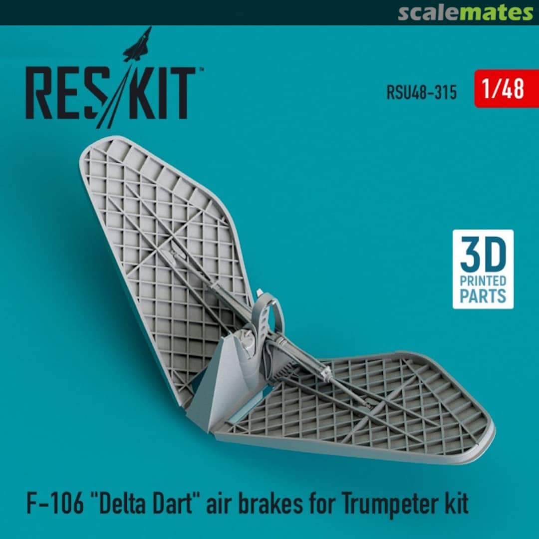 Boxart F-106 "Delta Dart" air brakes RSU48-315 ResKit Boxart F-106 "Delta Dart" air brakes RSU48-315 ResKit