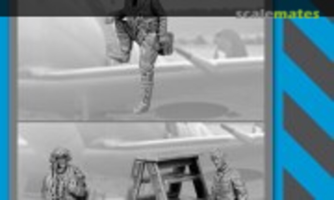1:48 British pilots + mechanic WW II (Black Dog F48003) F48003