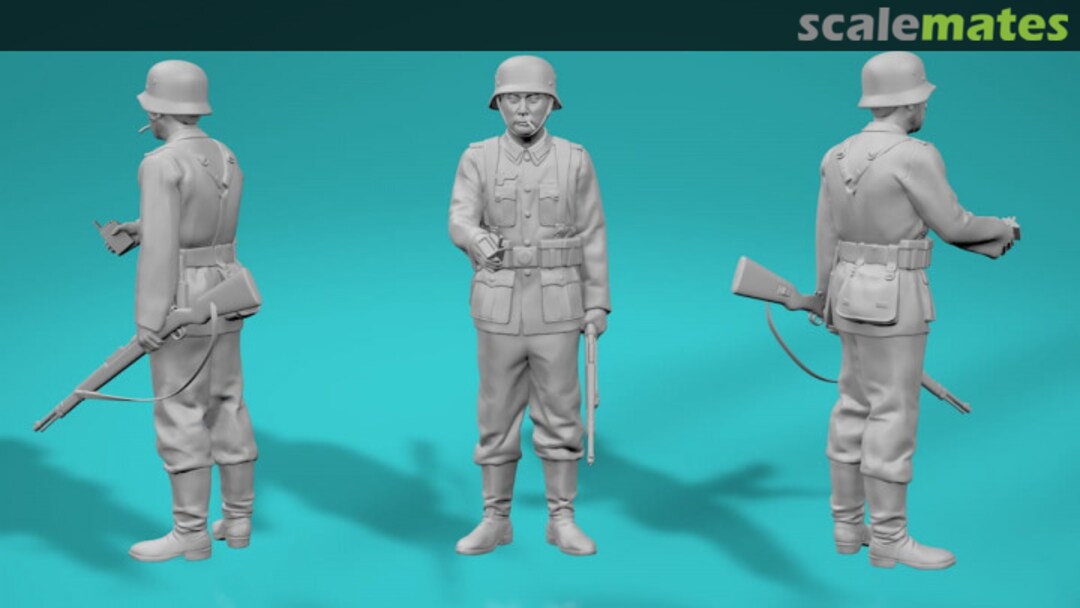 Boxart Bunkier - 2WŚ - Niemiecki żołnierz - wersja 2 99200218-72 EMP3d