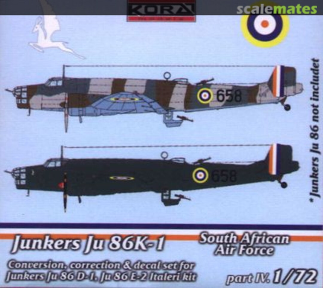 Boxart Junkers Ju 86K-1 SAAF C7253 Kora Models Boxart Junkers Ju 86K-1 SAAF C7253 Kora Models