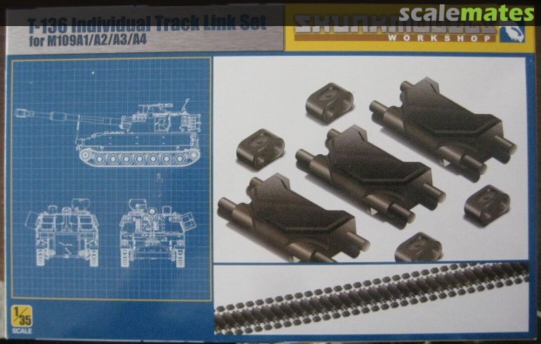 Boxart T-136 Individual Track Link for M109A1-A4 35001 Skunkmodels Boxart T-136 Individual Track Link for M109A1-A4 35001 Skunkmodels