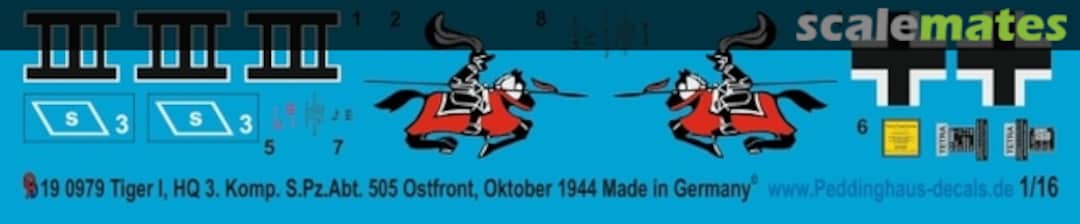 Boxart Decals - 3.Comp.s.Heeres Pz Abt. 505 Russia 1944 16 0979 Peddinghaus-Decals Boxart Decals - 3.Comp.s.Heeres Pz Abt. 505 Russia 1944 16 0979 Peddinghaus-Decals