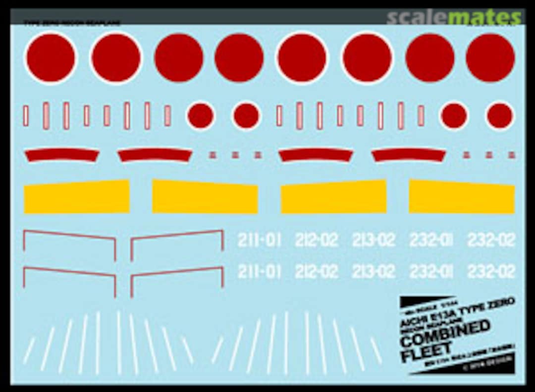 Boxart Aichi E13A Type Zero Recon Seaplane Combined Fleet A-199 MYK Design Boxart Aichi E13A Type Zero Recon Seaplane Combined Fleet A-199 MYK Design