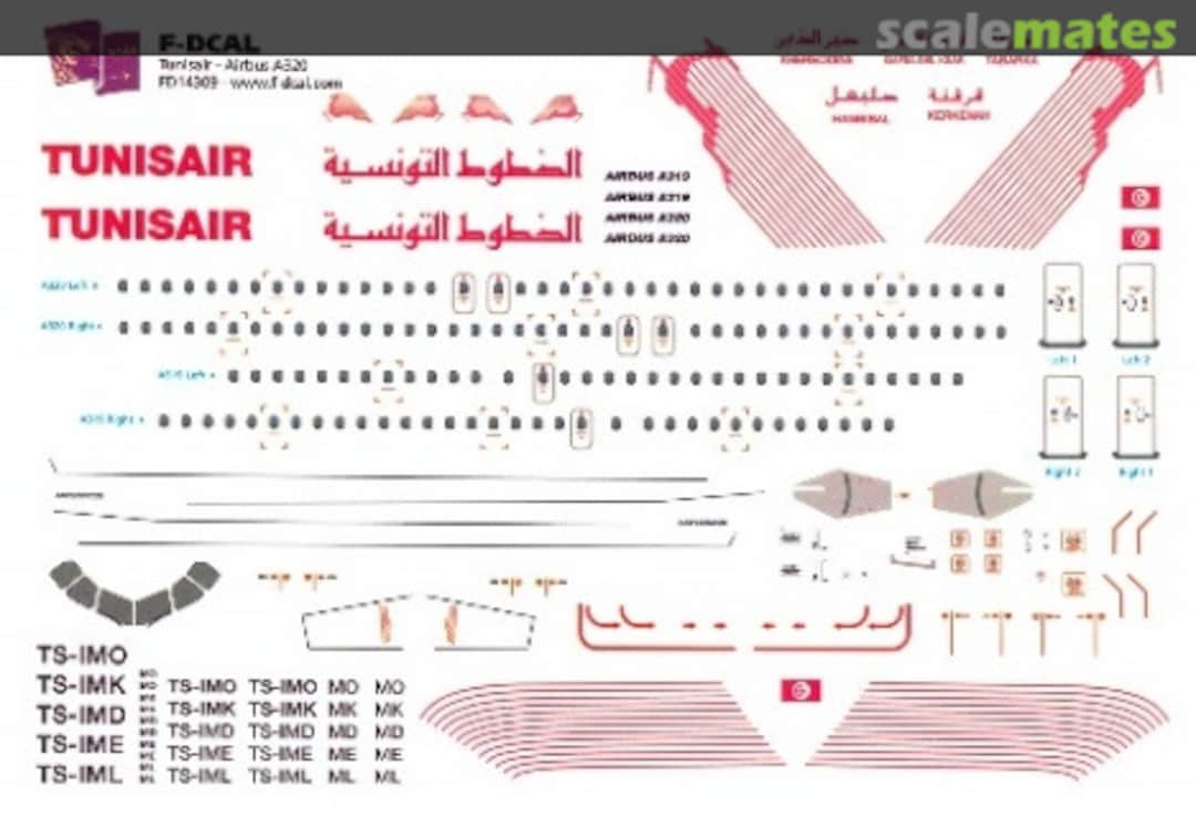 Boxart Airbus A320-211 FD144-286 F-DCAL