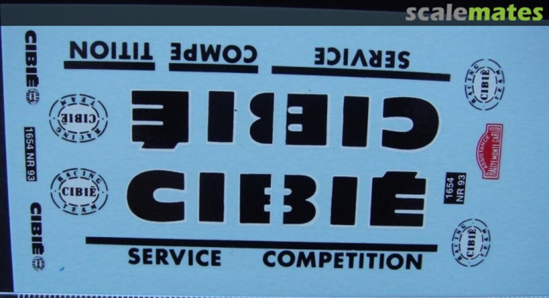 Boxart Peugeot J7 fourgon CIBIE [1654 NR 93] 456 Virages