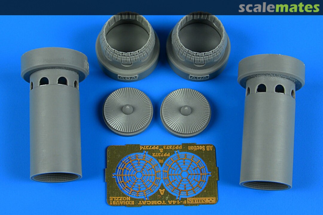 Boxart F-14A Tomcat exhaust nozzles - opened position 7373 Aires Boxart F-14A Tomcat exhaust nozzles - opened position 7373 Aires