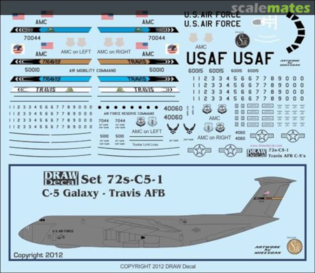 Boxart C-5 Galaxy - Travis AFB 72s-C5-1 Draw Decal Boxart C-5 Galaxy - Travis AFB 72s-C5-1 Draw Decal