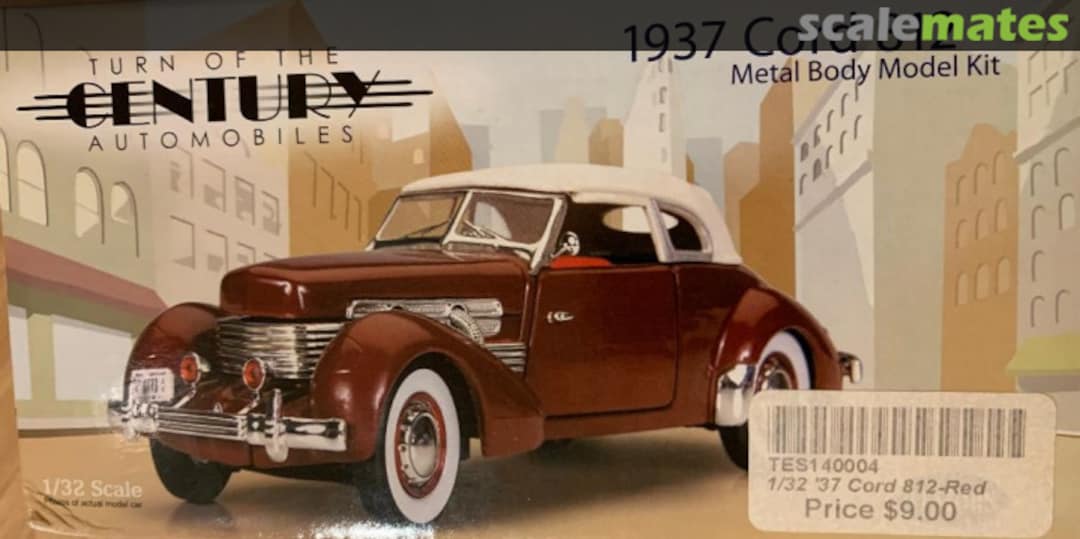Boxart 1937 Cord 812 TES14004 Testors Boxart 1937 Cord 812 TES14004 Testors