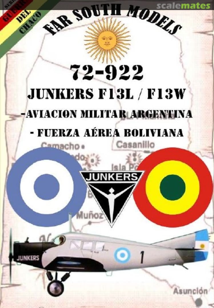 Boxart Junkers F13L / F13W 72-922 Far South Models Boxart Junkers F13L / F13W 72-922 Far South Models