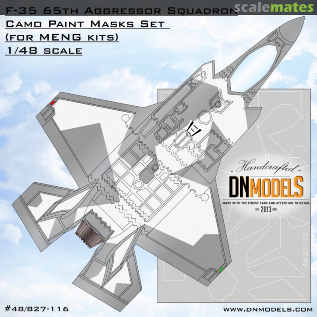 Boxart F-35 65th Aggressor Squadron Camo Paint Masks Set 48/827-116 DN Models Boxart F-35 65th Aggressor Squadron Camo Paint Masks Set 48/827-116 DN Models