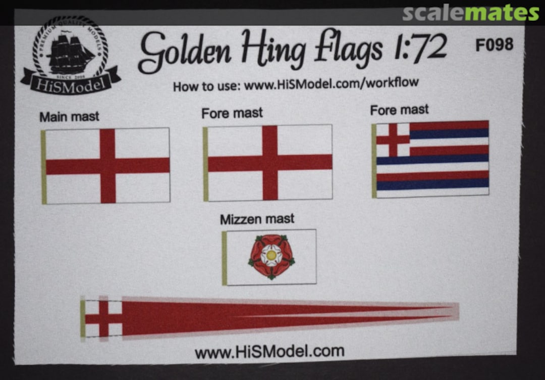 Boxart Golden Hind Cloth Flags F098 HiSModel Boxart Golden Hind Cloth Flags F098 HiSModel