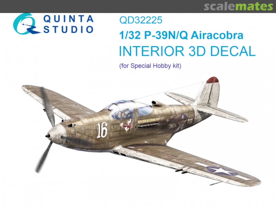 Boxart P-39N/Q Airacobra interior 3D decals QD32225 Quinta Studio Boxart P-39N/Q Airacobra interior 3D decals QD32225 Quinta Studio