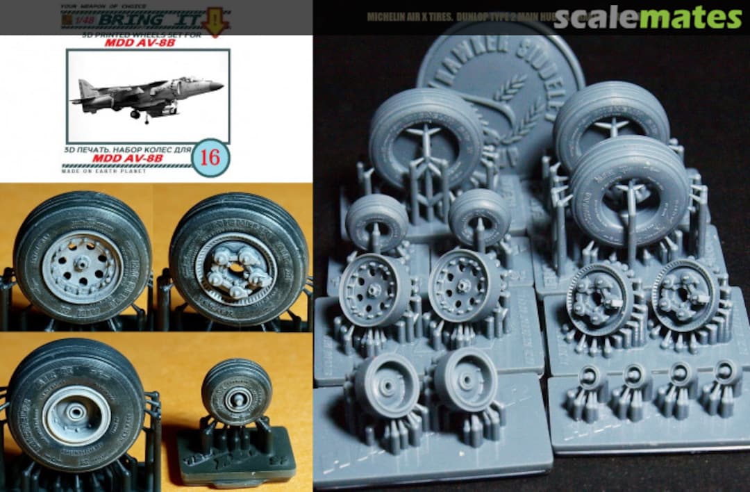 Boxart MDD AV-8B H2 wheels set 16 MLH/Bring It! Boxart MDD AV-8B H2 wheels set 16 MLH/Bring It!