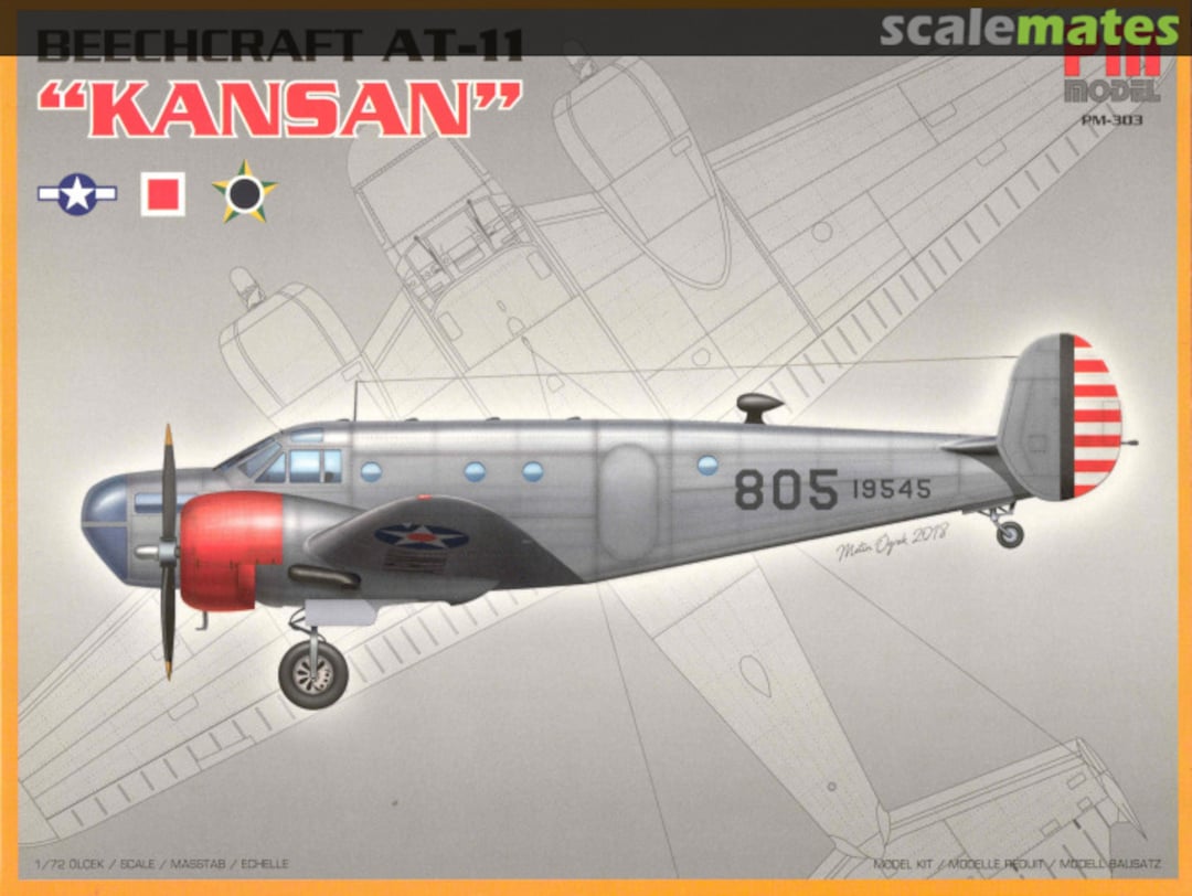 Boxart Beechcraft AT-11 "Kansan" PM-303 PM Model Boxart Beechcraft AT-11 "Kansan" PM-303 PM Model