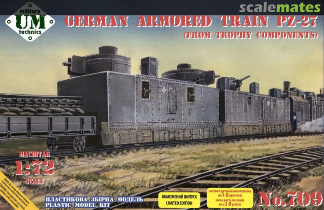 Boxart German armored train PZ-27 709 UM Military Technics Boxart German armored train PZ-27 709 UM Military Technics