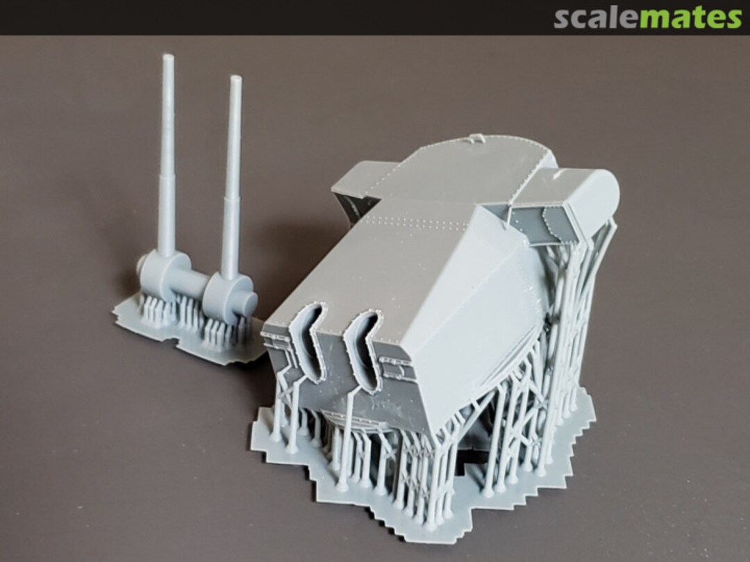 Boxart Bismarck and Tirpitz 15 cm Command Turret with Separate Barrels 144-Bismarck Cmd Turret b Model Monkey Boxart Bismarck and Tirpitz 15 cm Command Turret with Separate Barrels 144-Bismarck Cmd Turret b Model Monkey